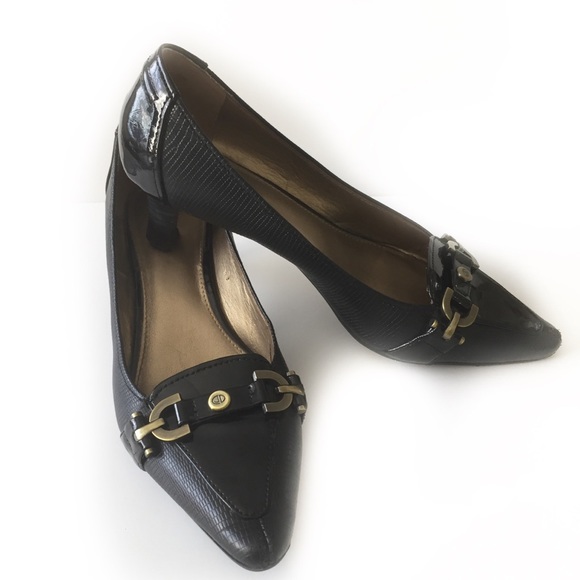 JOAN&DAVID CIRCA LUXE BLACK LEATHER 6.5 M - Picture 5 of 8